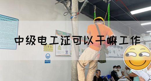 中级电工证可以干嘛工作(图1)