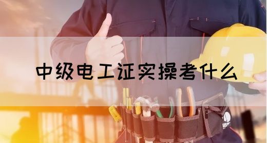 中级电工证实操考什么(图1)