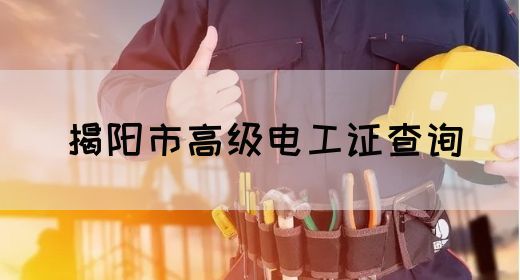 揭阳市高级电工证查询