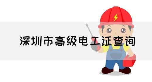 深圳市高级电工证查询