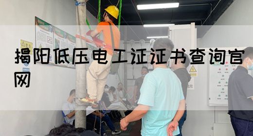 揭阳低压电工证证书查询官网(图1)