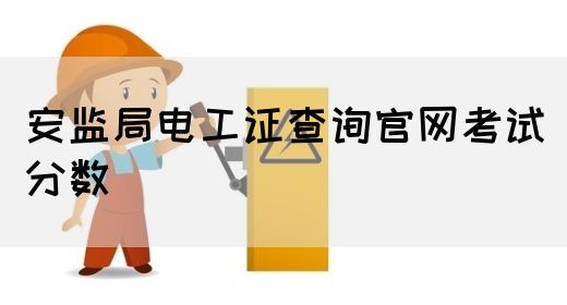 安监局电工证查询官网考试分数