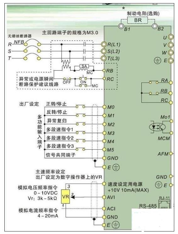 台达变频器接线图实物图(图2)